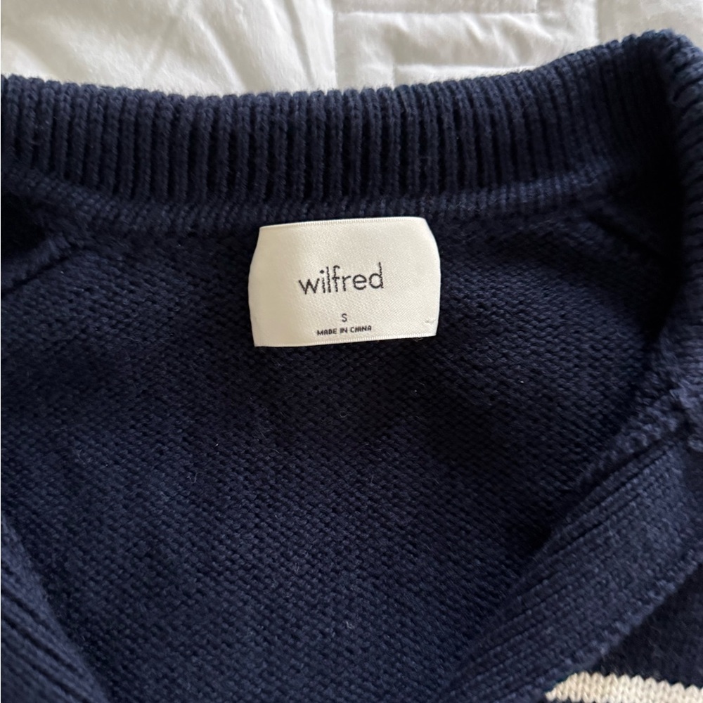 Aritzia Wilfred free Clara merino wool polo sweater - Picture 5 of 6